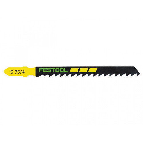 Festool S75/4 Clean-Cut Jigsaw Blades, 3 Inch, 6 TPI