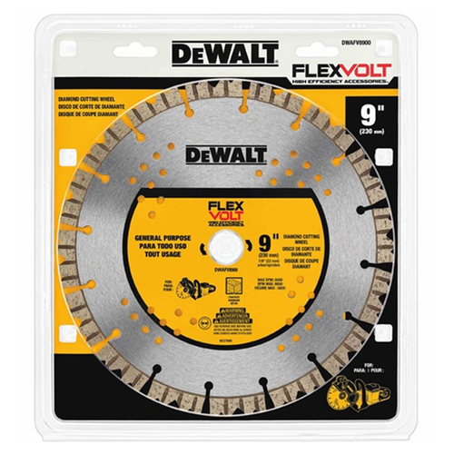 DeWALT DWAFV8900 9" FLEXVOLT Diamond Cutting Wheel