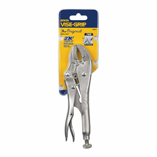 Irwin IRW-702L3 Vise-Grip 7 in. Original Curved Jaw Locking Pliers with Wire Cutter