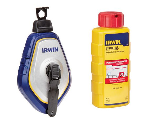 Irwin IRW-1932888 Speedline Pro Chalk Reel + Red 