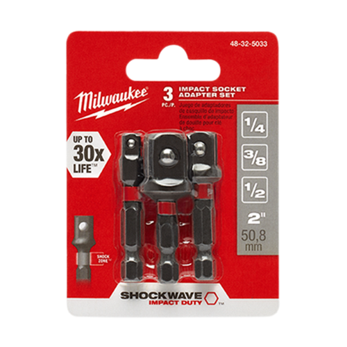 Milwaukee 48-32-5033 3Pc Socket Adapter Set