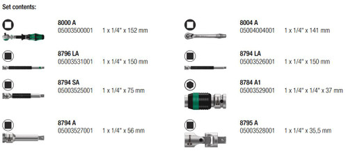 Wera Tools WERA-05135949001 KraftForm KomPakt Zyklop 8pc