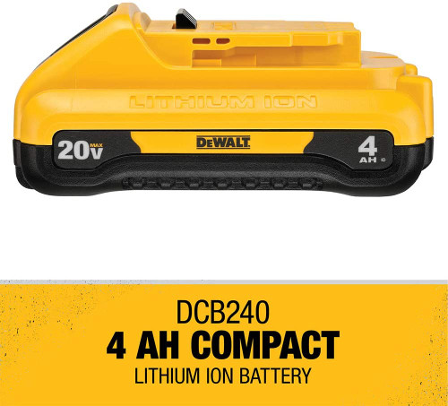 DEWALT DEW-DCB240 20V MAX Compact 4Ah Battery