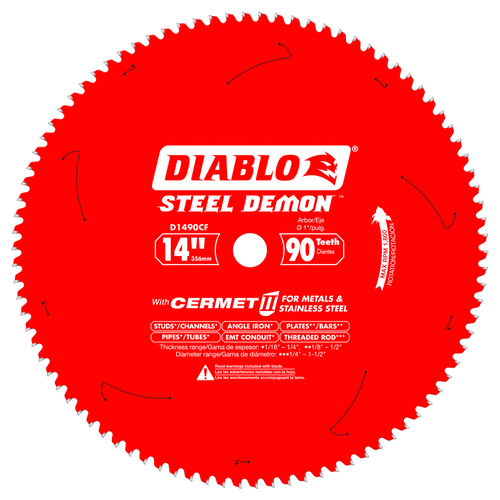 Diablo FRE-D1490CF 14in X 90T Steel Saw Blade