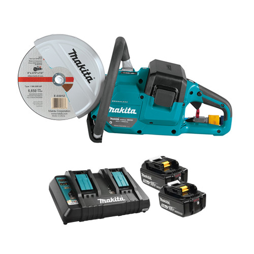 Makita MAK-DCE090T2X1 9in Cordless Power Cutter 2x 5.0Ah Kit