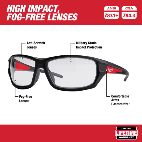 Milwaukee MIL-48-73-2020 Clear Performance Safety Glasses