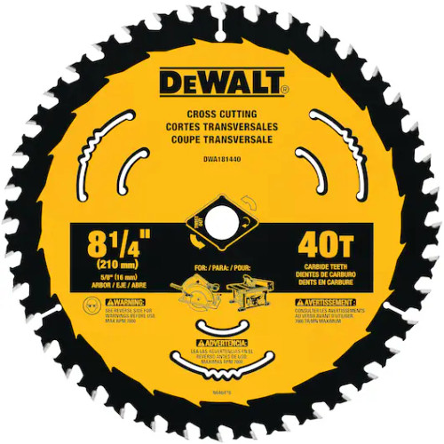 DEWALT DEW-DWA181440 8-1/4in 40T Saw Blade