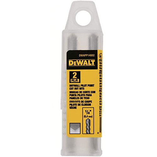 DEWALT DEW-DWAPP53202 5/32in Drywall Pilot Point Cutout 2 Pc