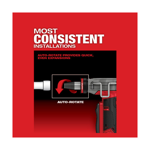 Milwaukee MIL-2532-22 M12 FUEL ProPEX Expander 2x CP2.0 Kit with 1/2 - 1in RAPID SEAL ProPEX Expander Heads