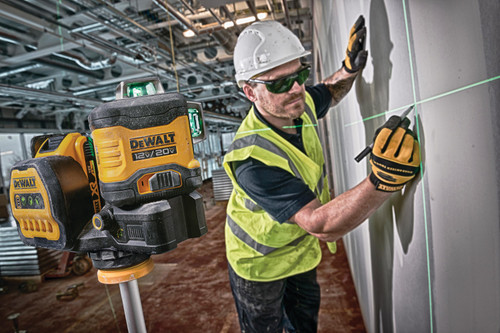 DEWALT DEW-DCLE34030G 20V MAX 3X 360 Green Line Laser 2.0Ah Kit
