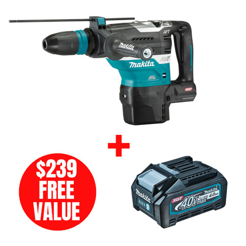 Makita MAK-HR005GZ 40V MAX XGT Li-Ion 1-9/16in Rotary Hammer Bare Tool