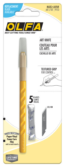 Olfa Blades OLFA-AK-1/5B 6mm Art Knife With Replacement Blades