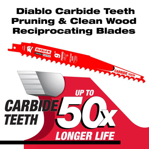 Diablo FRE-DS0905FGC 9in Reciprocating Blade 5T Pruning 1pk