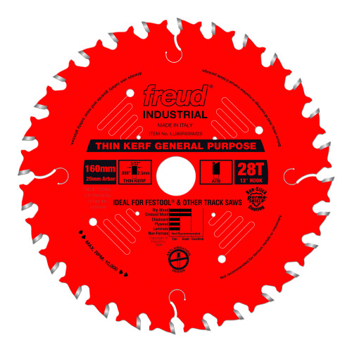 Freud FRE-LU86R006M20 160mm X 28T Thin Kerf General Purpose Blade
