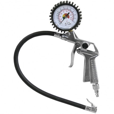King Industrial KING-K-1630 Tire Inflator Gun With Pressure Gauge
