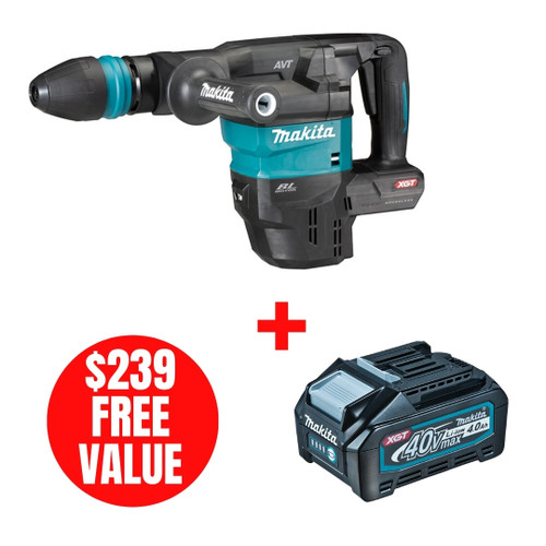 Makita MAK-HM001GZ 40V MAX XGT SDS-MAX Demolition Hammer Bare Tool