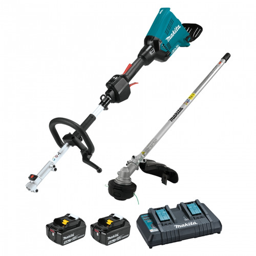 Makita MAK-DUX60PTM5X 18Vx2 LXT Split Shaft Line Trimmer 2x 5.0Ah Kit