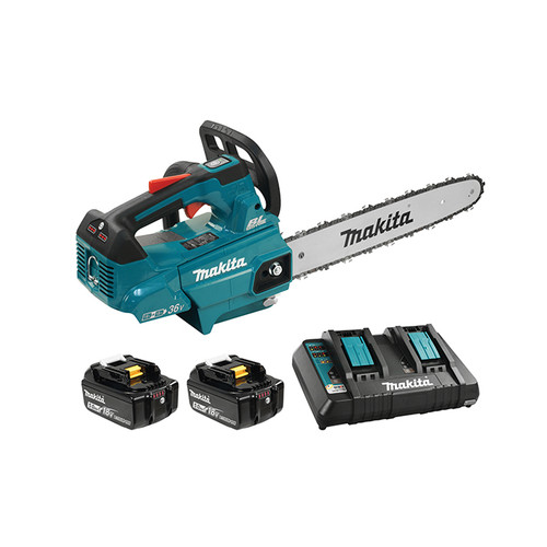 Makita MAK-DUC356PT2 18Vx2 LXT Top Handle Chainsaw 2x 5.0Ah Kit