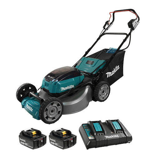 Makita MAK-DLM530PT2 21in 18Vx2 LXT Cordless Lawn Mower 2x 5.0Ah Kit