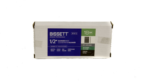 Bissett BIS-B18 18 Gauge Galvanized Brad Nails