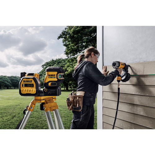 DEWALT DEW-DCLE34220GB 20V MAX Cordless Cross Line Green Laser Kit