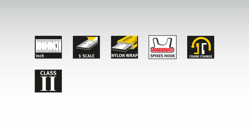 Stabila STAB-30930 Open Reel Tape LBM 1000, 165ft, Steel Blade, Scale In Inches