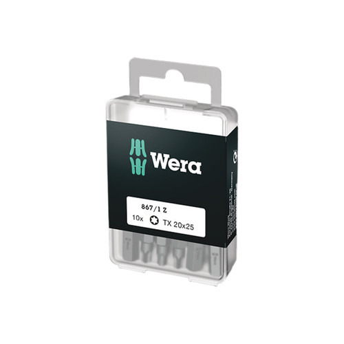 Wera Tools WERA-05072408001 867/1 Z TX 20x25mm DIY TORX Socket Screws (10 Pieces)