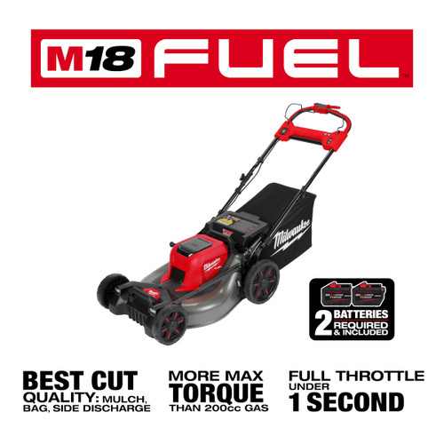 Milwaukee MIL-2823-22HD M18 FUEL 21in Self-Propelled Dual Battery Lawn Mower 2x 12.0Ah Kit