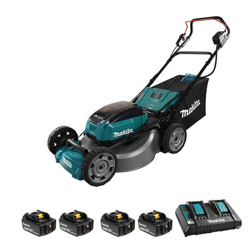 Makita MAK-DLM530PT4 18Vx2 21" Lawn Mower 4x 5.0Ah Kit