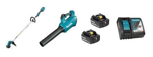 Makita MAK-DLX2398 18V LXT 2-Tool Blower & Trimmer 2x 3.0Ah Combo Kit