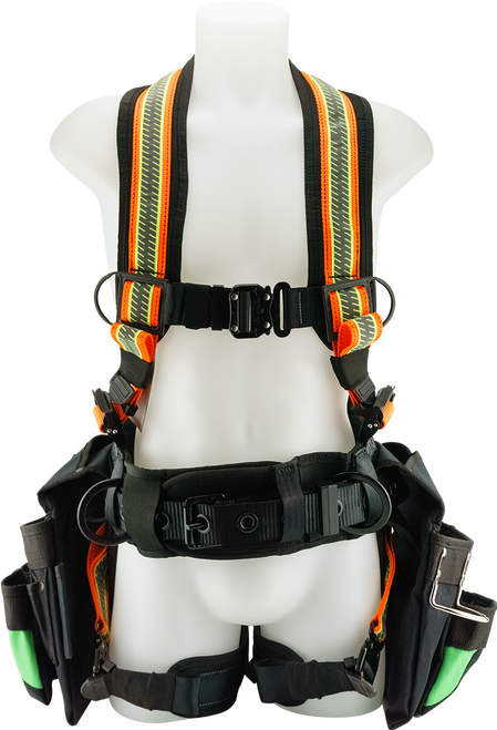 PRIME-23-0XX  Juggernaut Tru-Vis Utility Harness With  Toolbags