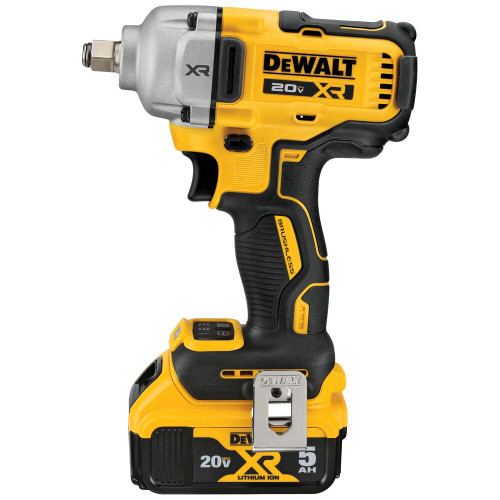 DEWALT DEW-DCF891P2 20V MAX XR 1/2in Mid-Range Impact Wrench 2x 5.0Ah Kit with Hog Ring Anvil