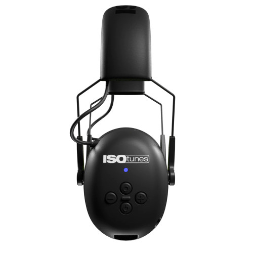 ISOtunes ISO-IT-46 Air Defender Bluetooth Earmuff - Black/Safety Green, 24 NRR