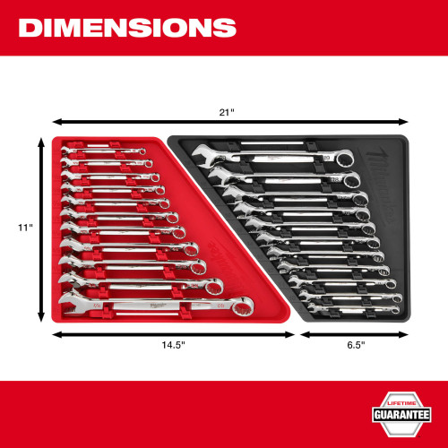 Milwaukee MIL-48-22-9511 11-Piece Metric Combination Wrench Set