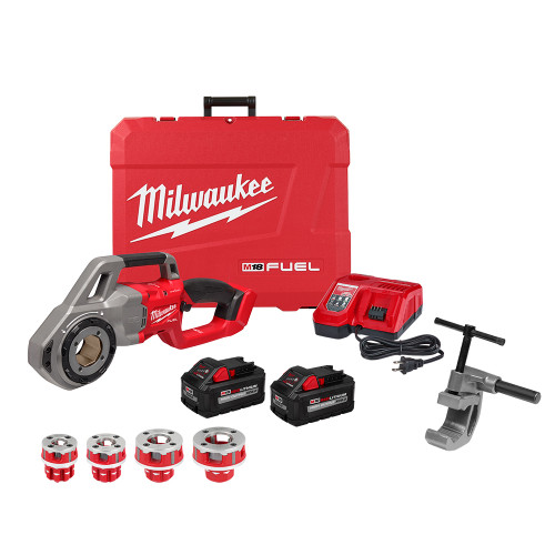 Milwaukee MIL-2870-22 M18 FUEL Compact Pipe Threader 2x XC8.0 Kit w/ ONE-KEY