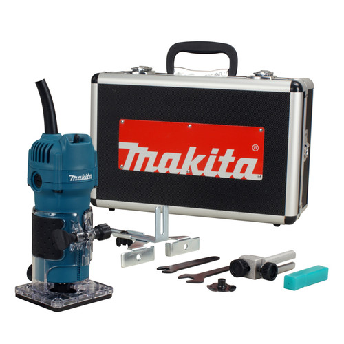 Makita MAK-3709X 1/4" Trimmer Kit with Aluminum Carrying Case