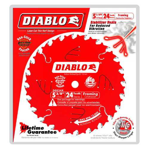 Diablo FRE-D055018WMX 5-1/2in X 18T Fast Framing Saw Blade