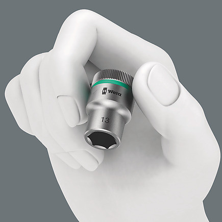 Wera WERA-05005460001 1/2in Drive Magnetic Socket Rail Metric 9pc Set