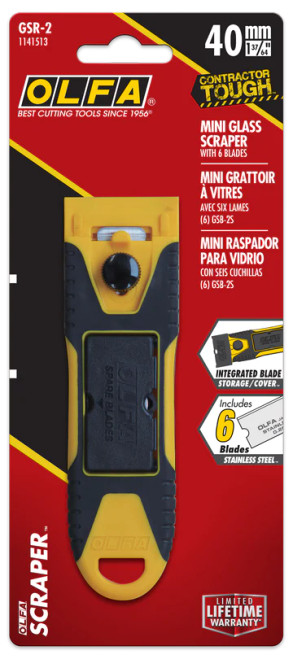 Olfa Blades OLFA-GSR-2 40mm SS Mini Glass Scraper
