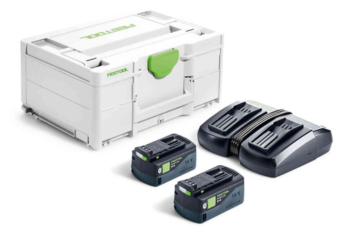 Festool FES-577079 SYS 18V 2x5.0 / TCL 6 DUO Battery & Charger