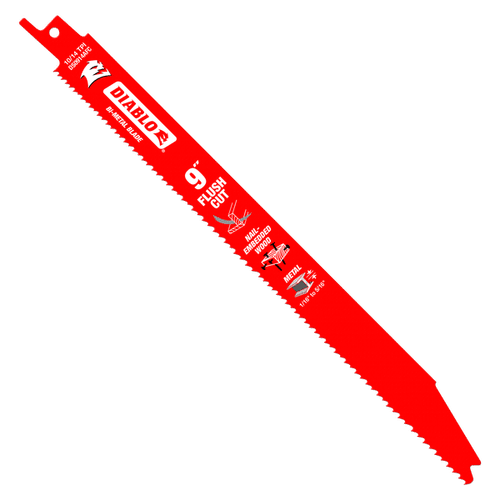 Diablo FRE-DS0914AFCC 9in Flush Cut Bi-Metal Reciprocating Saw Blade