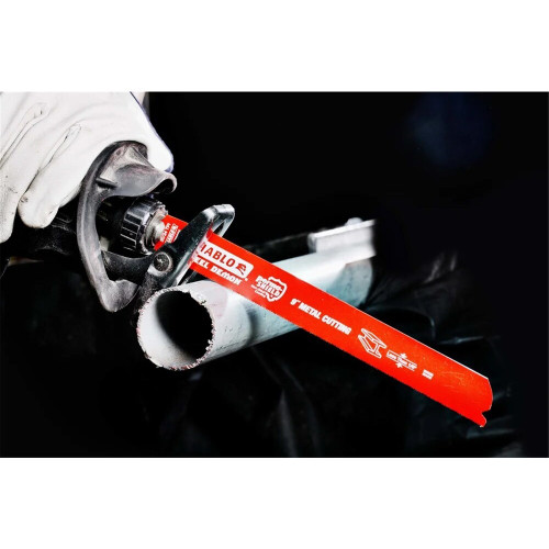 Diablo FRE-DS0620BF5C 6in  20/24TPI Bi-Metal Reciprocating Saw Blade for Thin Metal Cutting (5pk)