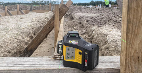 Stabila STAB-03420 Multi-line Cordless 3x 360-Degree Green Beam Laser LAX 600 G