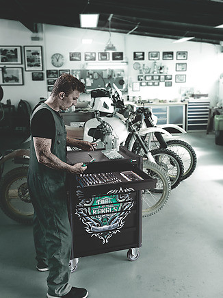 Wera Tools  WERA-05150130001 9700 94pc Tool Rebel Roller Cabinet With Foam Inserts