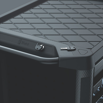 Wera Tools  WERA-05150130001 9700 94pc Tool Rebel Roller Cabinet With Foam Inserts