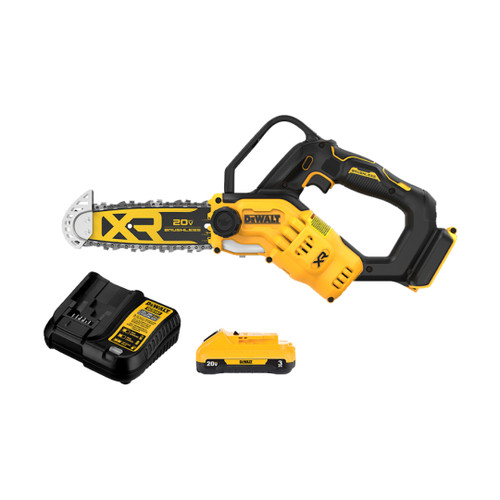 DEWALT DEW-DCCS623L1 20V MAX XR 8in Brushless Cordless Pruning Chainsaw 3.0Ah Kit