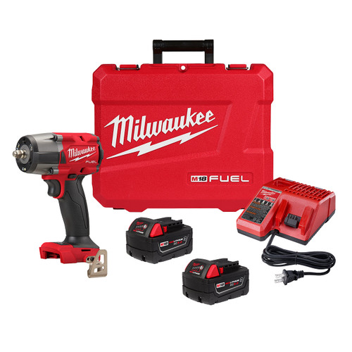 Milwaukee MIL-2960-22R M18 FUEL 3/8 Mid-Torque Impact Wrench w/ Friction Ring Kit