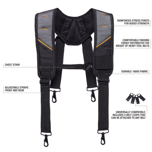 ToughBuilt TB-CT-51P  Pro Padded Suspenders