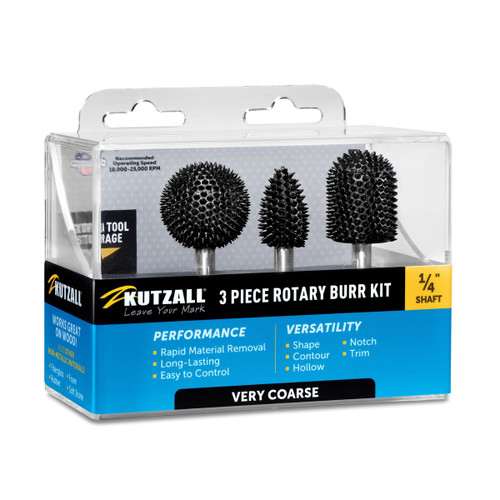 Kutzall KUT-14XKIT01 Extreme Very Coarse Rotary Burr kit