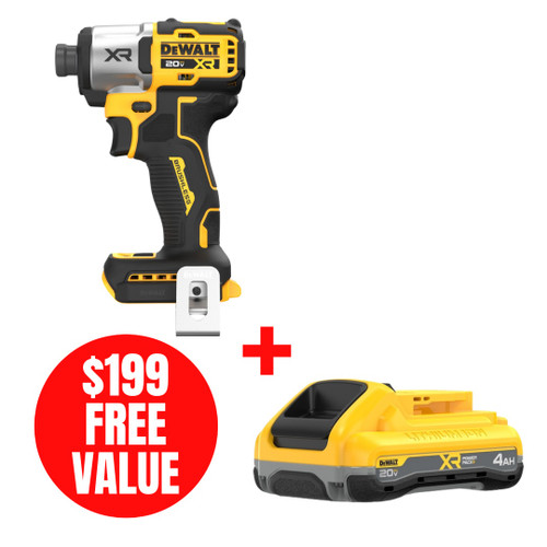DEWALT DEW-DCF845B 20V MAX XR 1/4in 3-Speed Impact Driver (Bare Tool)